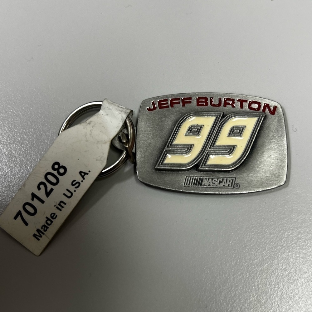NWT Vintage NASCAR Jeff Burton #99 Keychain